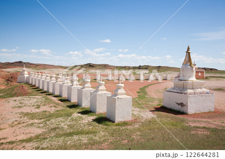 Sajnsand buddhist monastery, Gobi region,Mongolia. Khamariin Khiid Monastery Sajnsand buddhist monastery, Gobi region,Mongolia. Khamariin Khiid Monastery 122644281