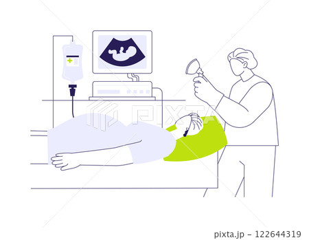 Prenatal surgery abstract concept vector illustration. 122644319