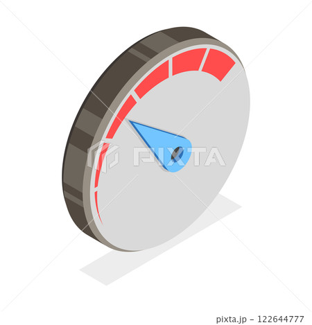 3D Isometric Flat Set of Meter Set. Item 2 3D Isometric Flat Set of Meter Set. Item 2 122644777