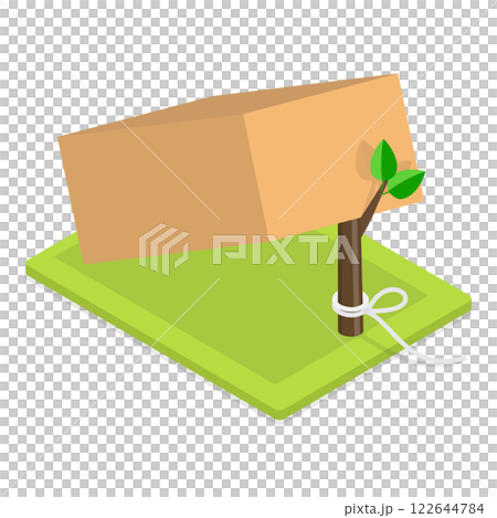 3D Isometric Flat  Set of Wild Animal and Insect Traps. Item 5 122644784