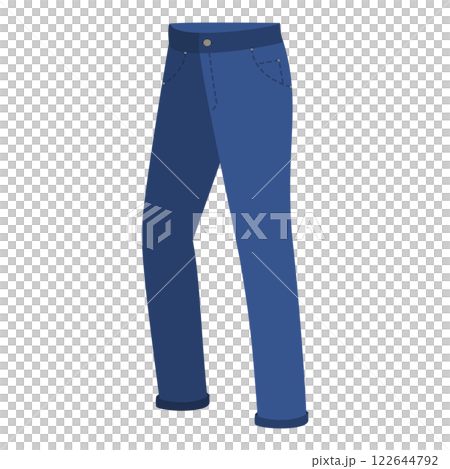 3D Isometric Flat  Set of Jeans Styles. Item 9 122644792