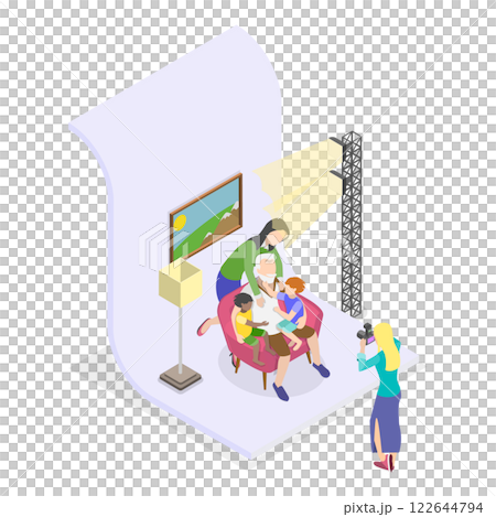 3D Isometric Flat Illustration of Photo...のイラスト素材 [122644794] - PIXTA