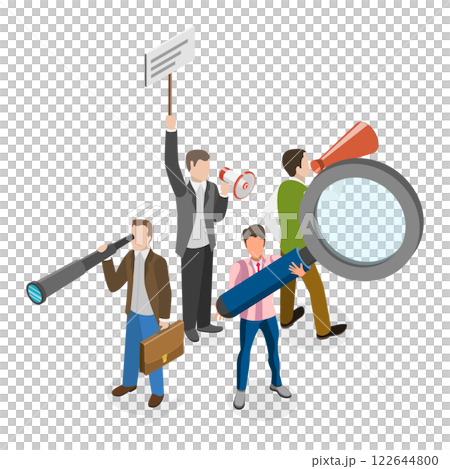 3D Isometric Flat Illustration of Human Resources. Item 3 3D Isometric Flat Illustration of Human Resources. Item 3 122644800