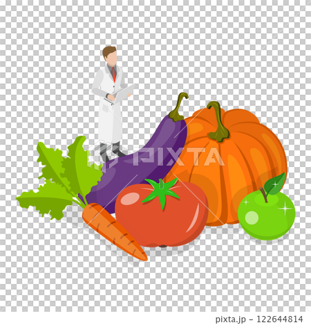 3D Isometric Flat Illustration of Agricultural Research. Item 1 3D Isometric Flat Illustration of Agricultural Research. Item 1 122644814