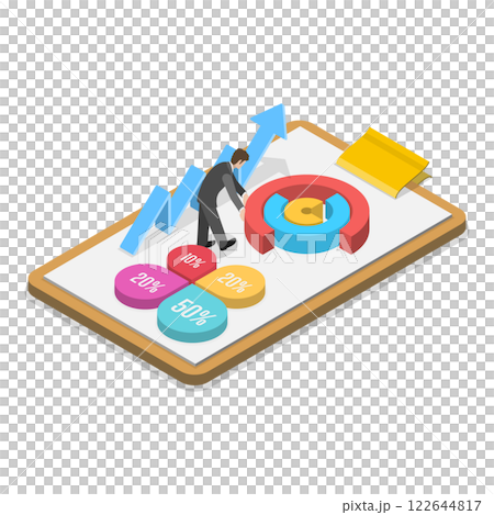 3D Isometric Flat  Illustration of Software Deployment. Item 3 122644817