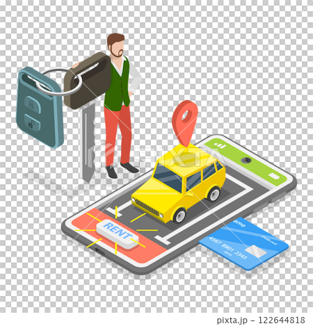 3D Isometric Flat  Illustration of World Traveling. Item 2 122644818