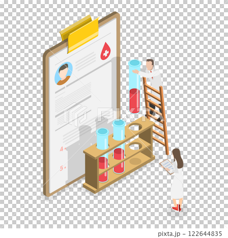 3D Isometric Flat Illustration of Allergy Testing and Treatment. Item 3 3D Isometric Flat Illustration of Allergy Testing and Treatment. Item 3 122644835