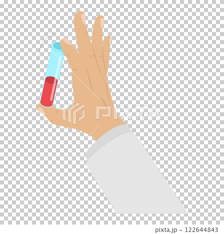 3D Isometric Flat  Illustration of Blood Test. Item 1 122644843