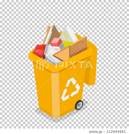 3D Isometric Flat Illustration of Waste Management. Item 7 3D Isometric Flat Illustration of Waste Management. Item 7 122644881