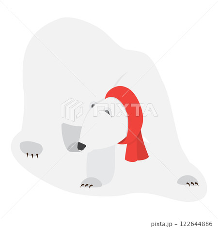 3D Isometric Flat  Set of Polar Bear Postures. Item 1 122644886