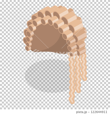 3D Isometric Flat  Set of Elegant And Ornate Hairpieces. Item 5 122644911