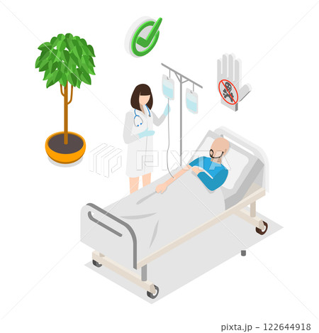 3D Isometric Flat  Illustration of Drug Or Alcohol Addiction. Item 1 3D Isometric Flat  Illustration of Drug Or Alcohol Addiction. Item 1 122644918
