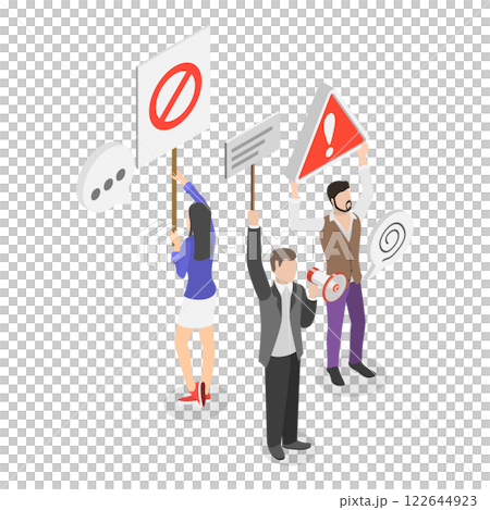 3D Isometric Flat Illustration of Social Media Behavior. Item 3 3D Isometric Flat Illustration of Social Media Behavior. Item 3 122644923