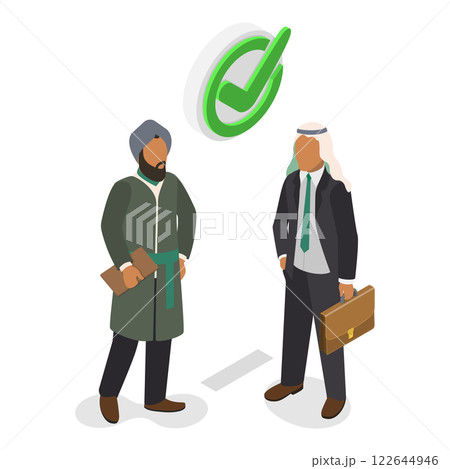 3D Isometric Flat Illustration of Language Knowledge Skills And Racial Respect. Item 5 3D Isometric Flat Illustration of Language Knowledge Skills And Racial Respect. Item 5 122644946