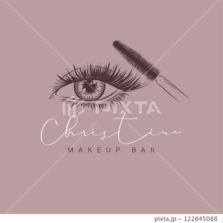 Makeup bar label design 122645088