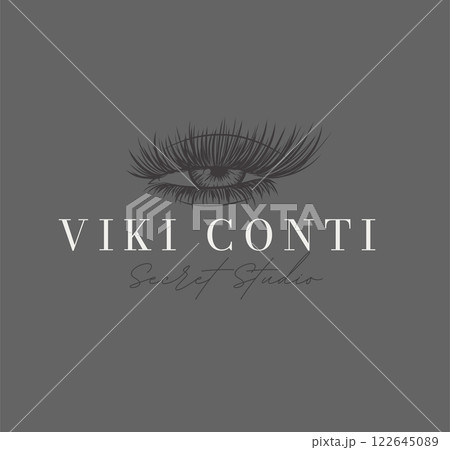 Secret studio label design 122645089