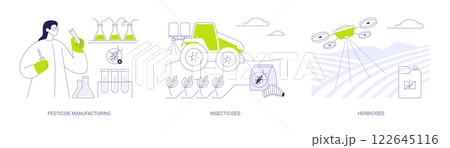 Harvest protection abstract concept vector illustrations. 122645116