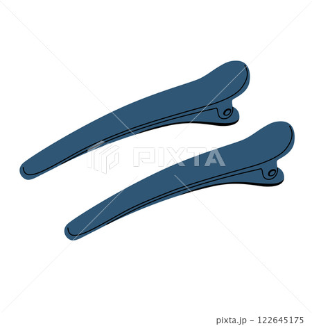 Hair clips. Creating hairstyles, hair accessories, hairdressing tools. 122645175
