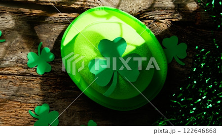 pub counter with gadgets for St Patricks Day 122646868