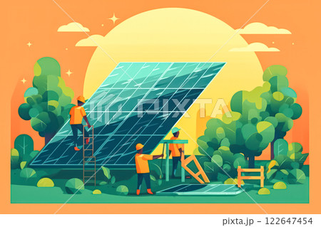 illustration of men and women making sustainable, eco friendly lifestyle choices illustration of men and women making sustainable, eco friendly lifestyle choices 122647454