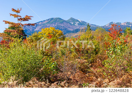 秋の信州長野　紅葉の乗鞍高原 122648828