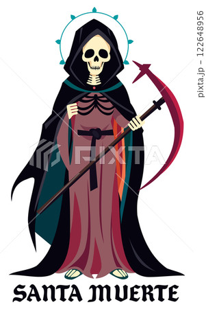 Holy death with scythe. Vector isolated...のイラスト素材 [122648956] - PIXTA