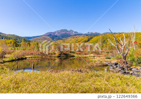 秋の信州長野 紅葉の乗鞍高原 オソメ池 秋の信州長野 紅葉の乗鞍高原 オソメ池 122649366