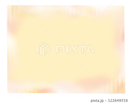 かわいらしい優しい水彩風のナチュラルニュアンスフレーム 122649558