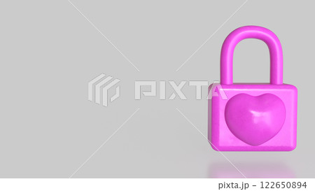 The Pink lock for security concept 3d Rendering. The Pink lock for security concept 3d Rendering. 122650894
