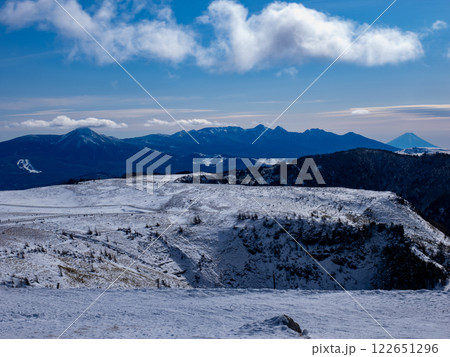 美ヶ原からの雪山連山 122651296