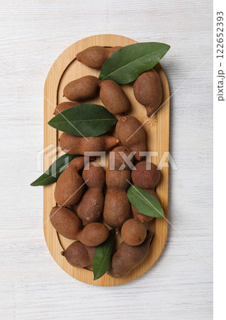 Tamarind fruit, concept of delicious food, fresh tamarind 122652393