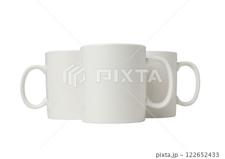 PNG,White cups, isolated on white background 122652433