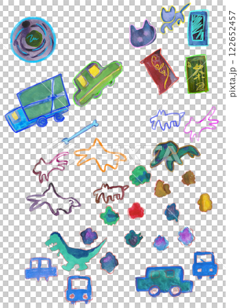 Summer cute hand drawn illustration set-3 122652457