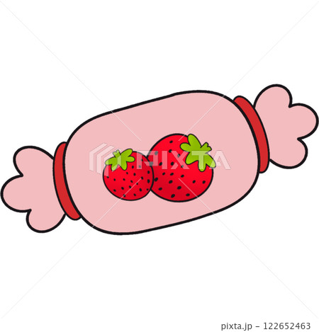 The illustration of a candy 122652463