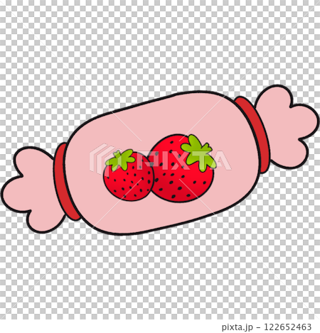 The illustration of a candy 122652463