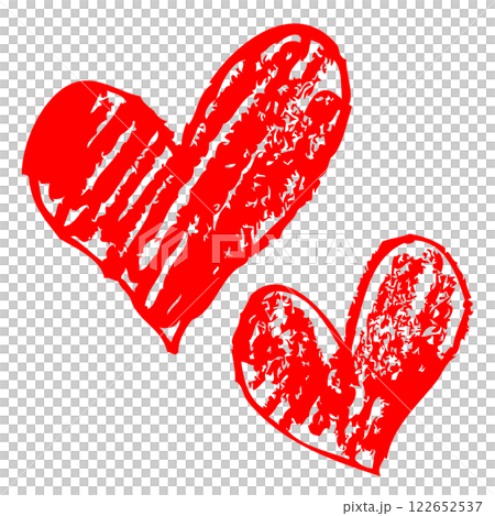 手繪心臟插畫素材 122652537