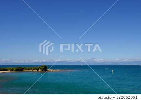 長者ヶ崎から見た相模湾と富士山の景観 122652661