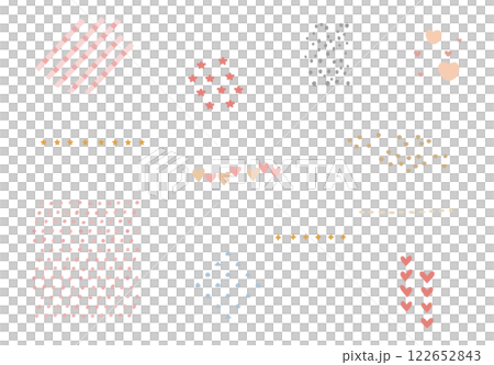 Heart material set 122652843