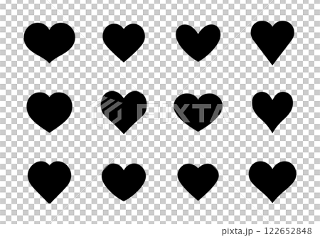 單調的心圖示集 122652848