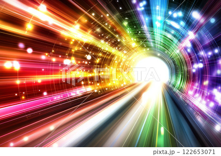Colorful light tunnel with dynamic energy Colorful light tunnel with dynamic energy 122653071