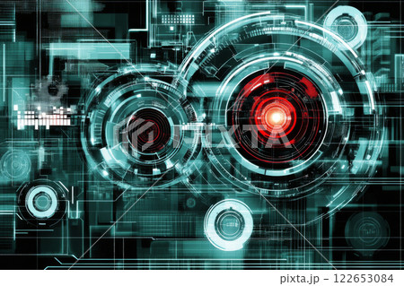 Futuristic digital technology abstract background design 122653084