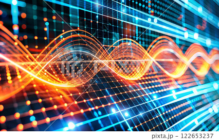Waves of information and data, models that define the future of communications Waves of information and data, models that define the future of communications 122653237