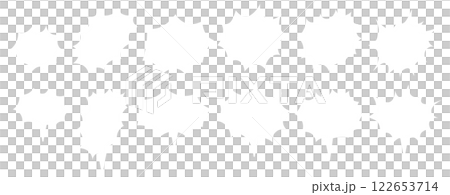 A set of simple spiky speech bubbles painted white A set of simple spiky speech bubbles painted white 122653714