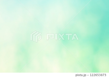青・緑色系ふんわりな玉ボケ・丸ボケ背景 122653873
