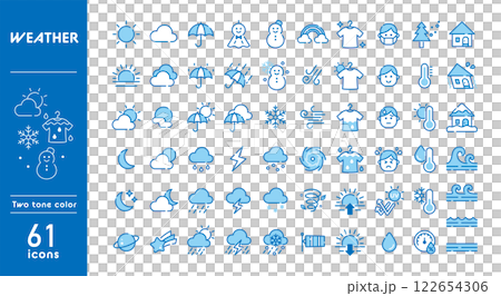 Weather icon set Weather icon set 122654306