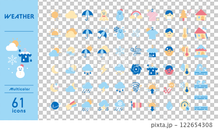 Weather icon set Weather icon set 122654308