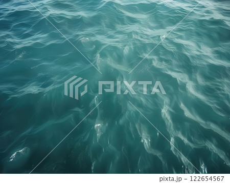 an AI Image Generator, Calm Turquoise Ocean Waves With Gentle Ripples and Sunlit Highlights 122654567