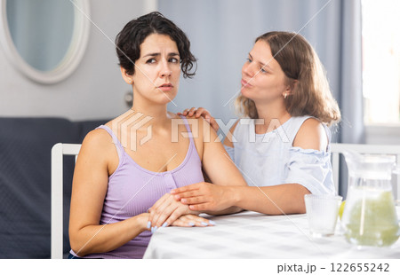 Female LGBT couple having problems in relationship 122655242