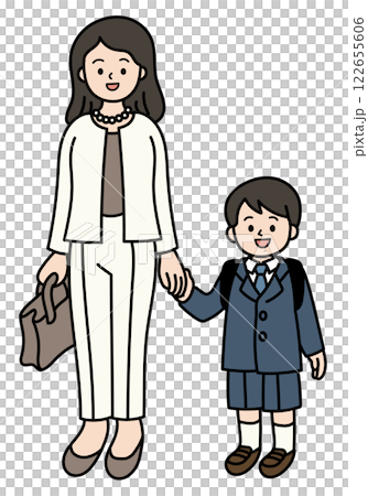 Vector illustration of parents and children participating in a school event Vector illustration of parents and children participating in a school event 122655606