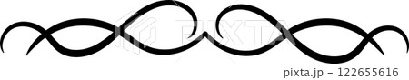 Infinity symbol forming a continuous line linking two loops, creating a sense of endlessness and continuity, ideal for concepts related to eternity, limitlessness, and infinite possibilities 122655616